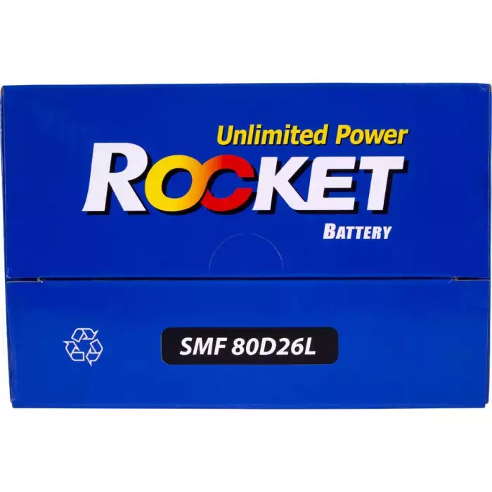 Автомобільний акумулятор ROCKET Japan 6СТ-70Ah АзЕ 600A (CCA) SMF 80D26L