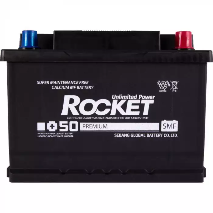 Автомобильный аккумулятор ROCKET 6СТ-62Ah АзЕ 540A (CCA) SMF 62L-LB2