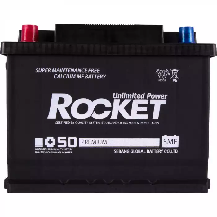 Автомобильный аккумулятор ROCKET 6СТ-65Ah Аз 570A (CCA) SMF 65R-L2