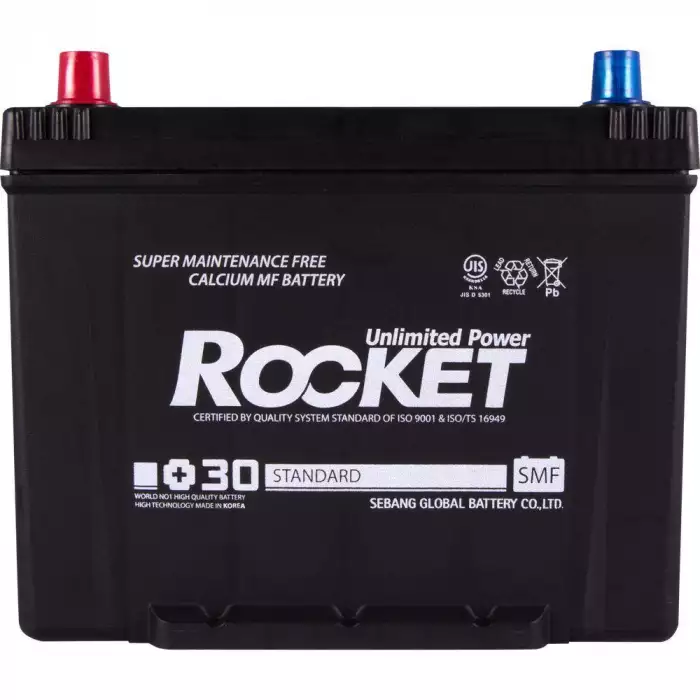 Автомобільний акумулятор ROCKET Japan 6СТ-70Ah Аз 600A (CCA) SMF 80D26R