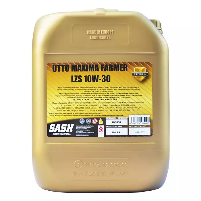 Автомобільна моторна олива SASH UTTO MAXIMA FARMER LZS 10W30 20л 100837