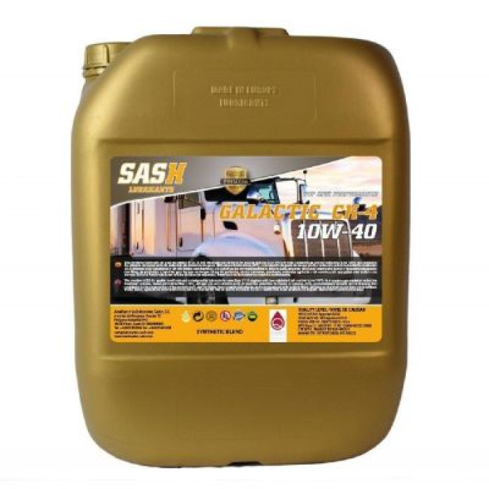 Автомобильное моторное масло SASH GALACTIC CK-4 10W-40 20л 110037
