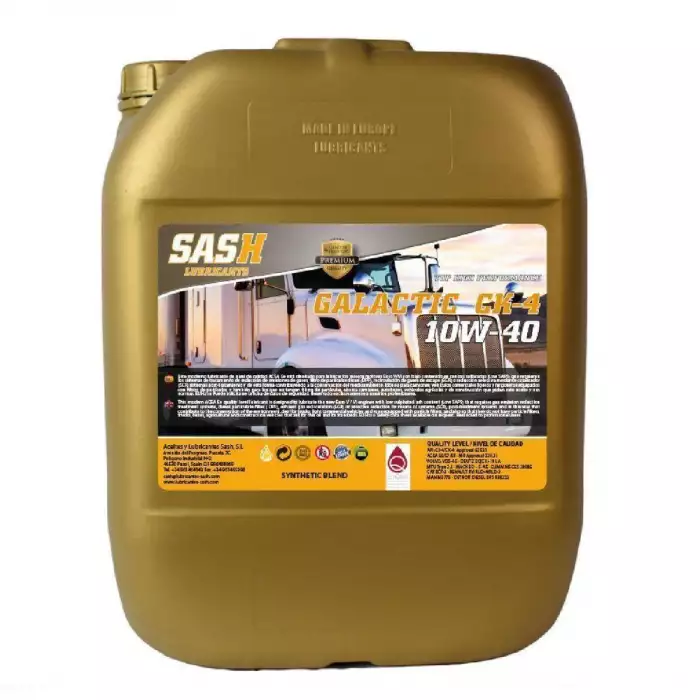Автомобильное моторное масло SASH GALACTIC CK-4 10W-40 20л 110037