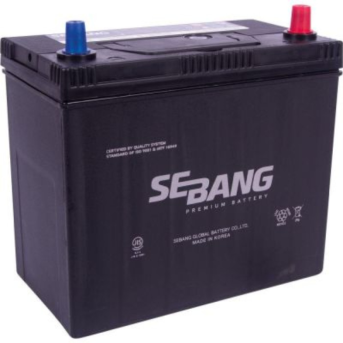 Автомобильный аккумулятор SEBANG Japan 6СТ-45Ah АзЕ ASIA 430A (CCA) ТК SMF 55B24L