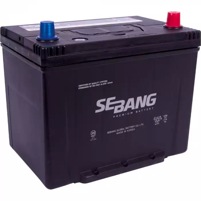 Автомобильный аккумулятор SEBANG Japan 6СТ-70Ah АзЕ ASIA 600A (CCA) SMF 80D26L