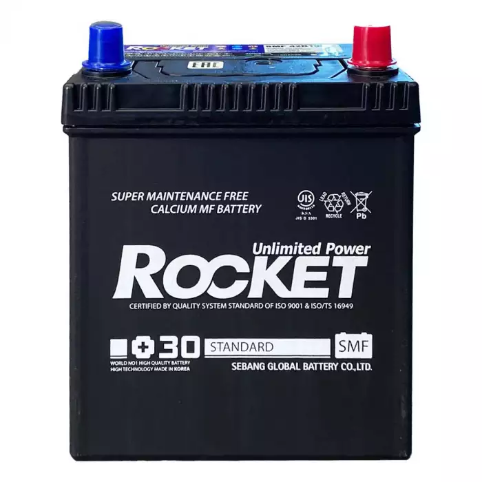 Автомобильний акумулятор ROCKET 6СТ- 40Ah ASIA АзЕ 340А (CCA) SMF 42B19LS