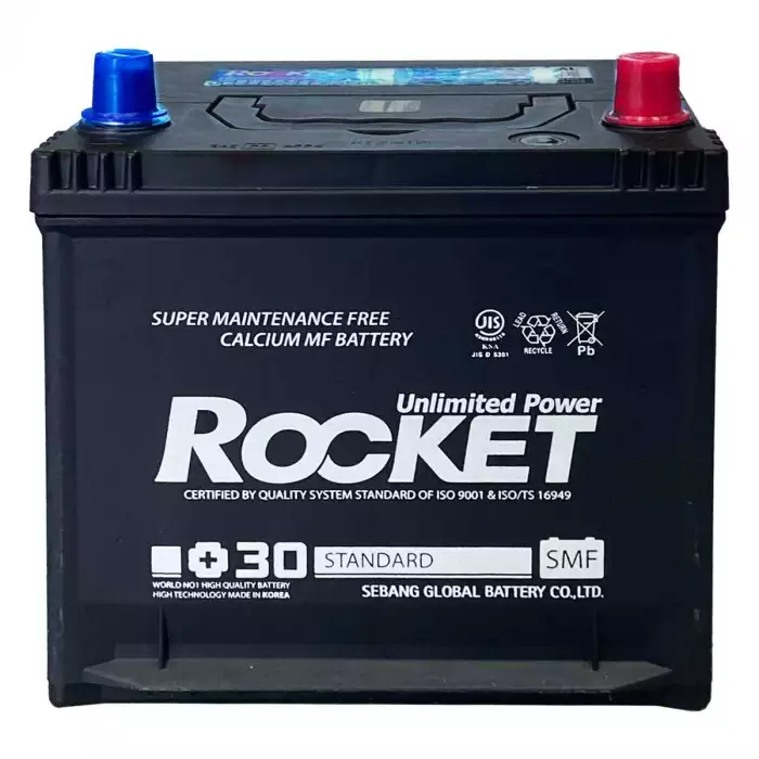 Автомобильний аккумулятор ROCKET 6СТ-50Ah ASIA АзЕ 520А (CCA) SMF 55D20AL