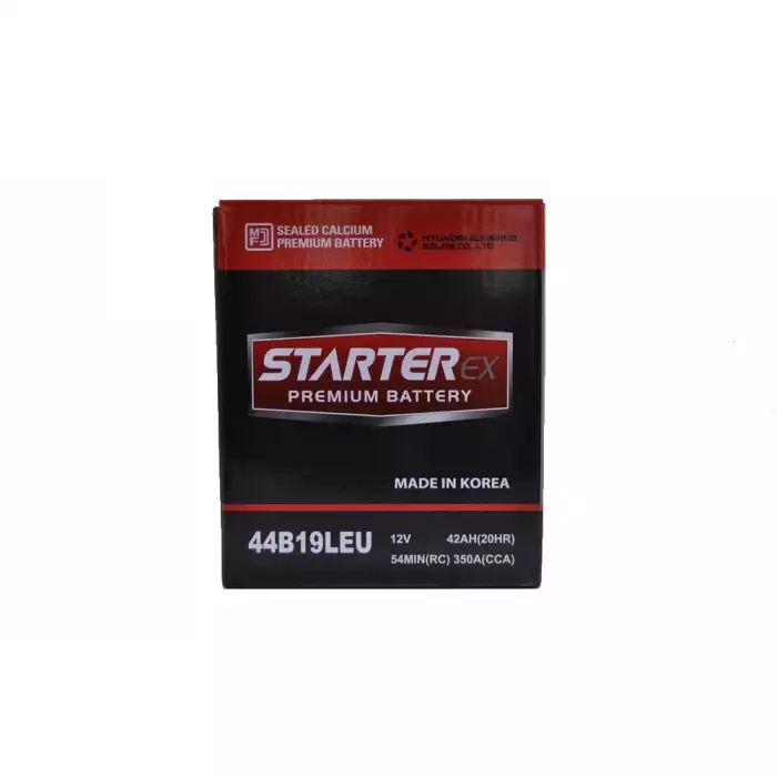 Автомобильный аккумулятор STARTER EX Japan 6СТ-42Ah АзЕ Asia 350A (CCA) ТК 44B19LEU