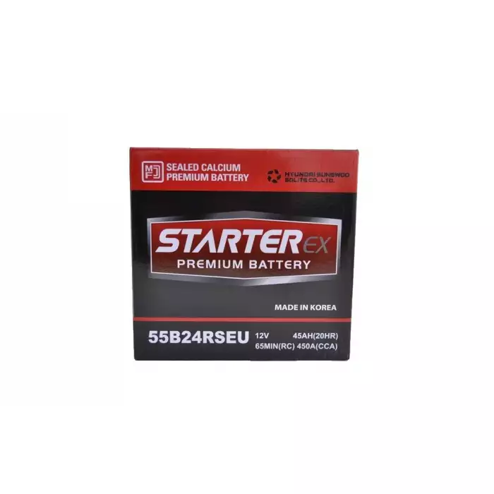 Автомобільний акумулятор STARTER EX Japan 6СТ-45Ah Аз Asia 450A (CCA) 55B24RSEU