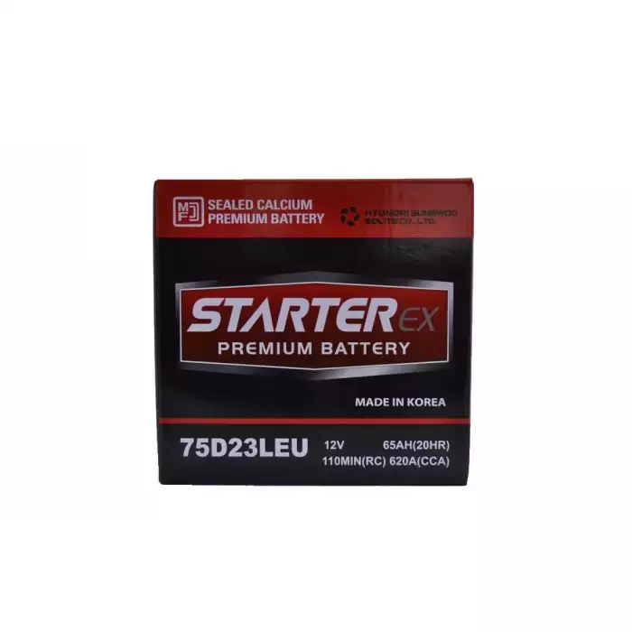 Автомобільний акумулятор STARTER EX Japan 6СТ-65Ah АзЕ Asia 620A (CCA) 75D23LEU