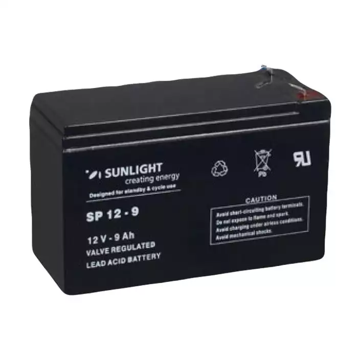 Акумулятор тяговий SUNLIGHT 9Ah 12V