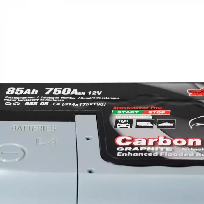 Автомобільний акумулятор SZNAJDER Carbon Start Stop EFB  (L4) 85Ah 750A R+ 585 05