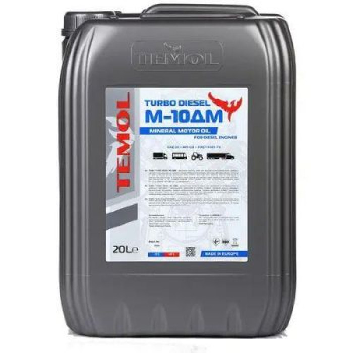 Индустриальное моторное масло TEMOL Diesel М10ДМ 20л
