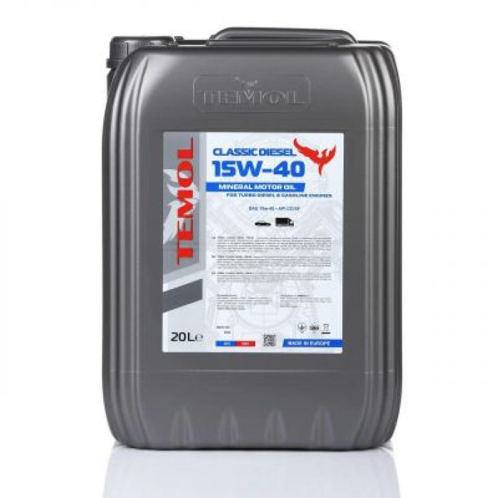 Автомобильное моторное масло TEMOL Classic Diesel 15W-40 20л