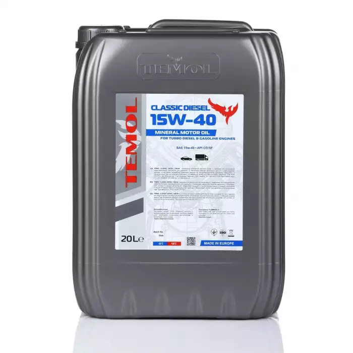 Автомобильное моторное масло TEMOL Classic Diesel 15W-40 20л