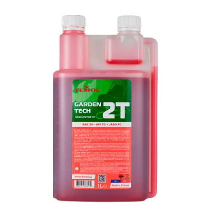 Масло моторное TEMOL Garden Tech 2Т с дозатором 1л