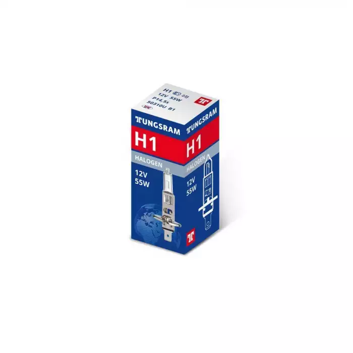 Автолампа TUNGSRAM Standart Halogen (P14.5s, H1, 12V, 55W) TU 50440SUP.2D