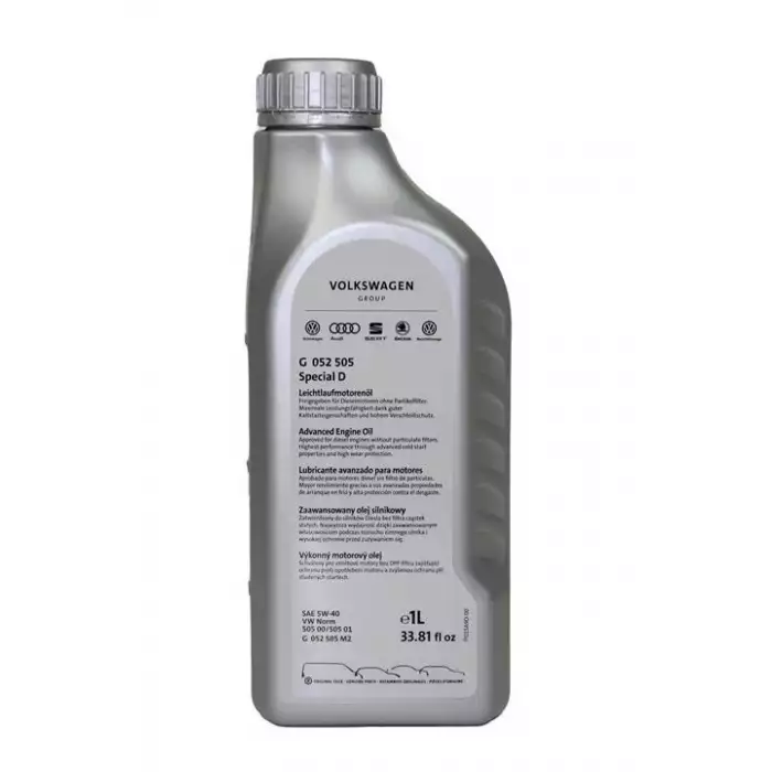 Автомобильное моторное масло VAG Special D 5W-40 1л G052505M2