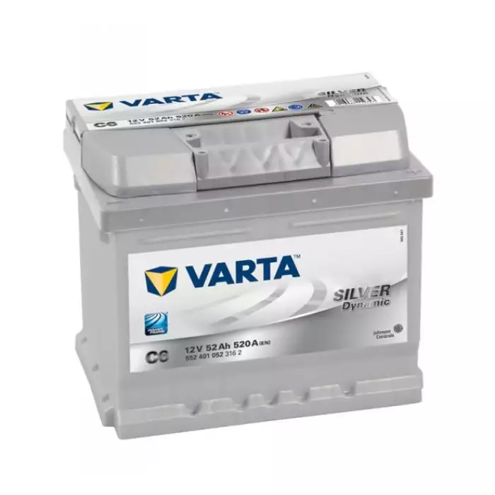 Автомобільний акумулятор VARTA Silver Dynamic C6 6СТ-52Ah АзЕ 520A (EN) 552401052