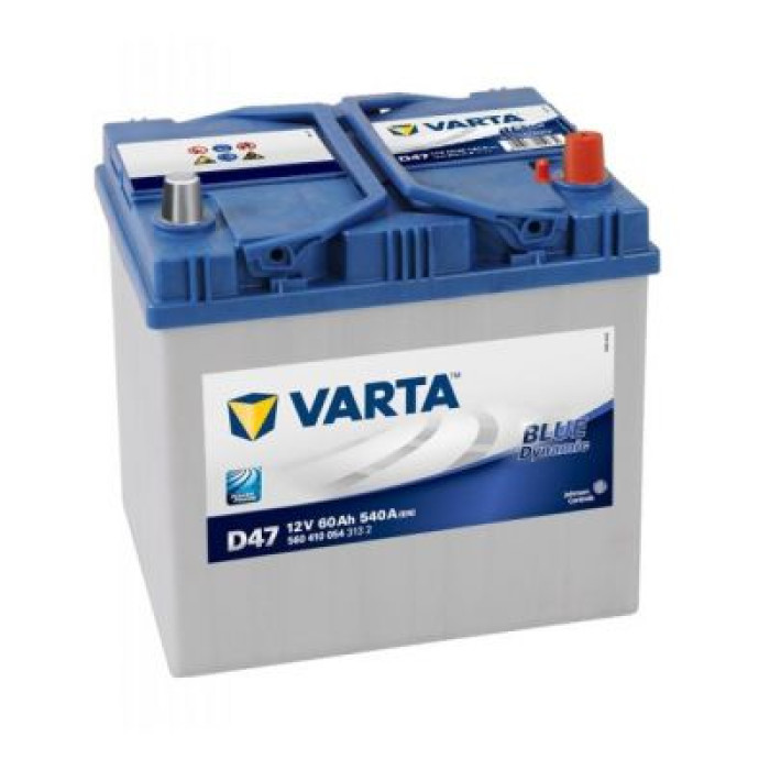 Автомобільний акумулятор VARTA Blue Dynamic D47 6СТ-60Ah АзЕ ASIA 540A (EN) 560410054 уцінка