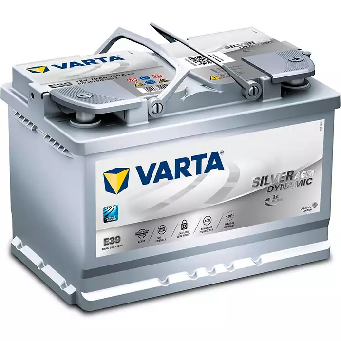 Автомобільний акумулятор VARTA Silver Dynamic AGM E39 6СТ-70Ah АзЕ 760A (EN) 570901076