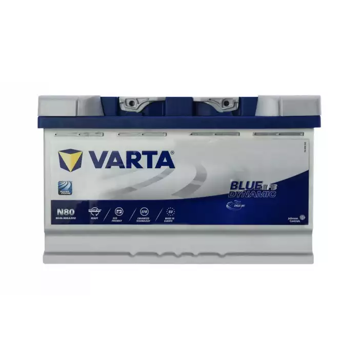 Автомобільний акумулятор VARTA Blue Dynamic EFB N80 6СТ-80Ah АзЕ 800A (EN) 580500080