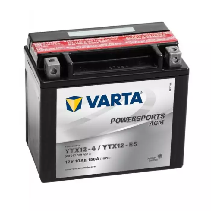 Мото аккумулятор VARTA AGM Powersports12V YTX12-BS