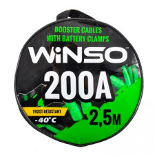 Пускові дроти WINSO 200А  2,5м кругла сумка 138210