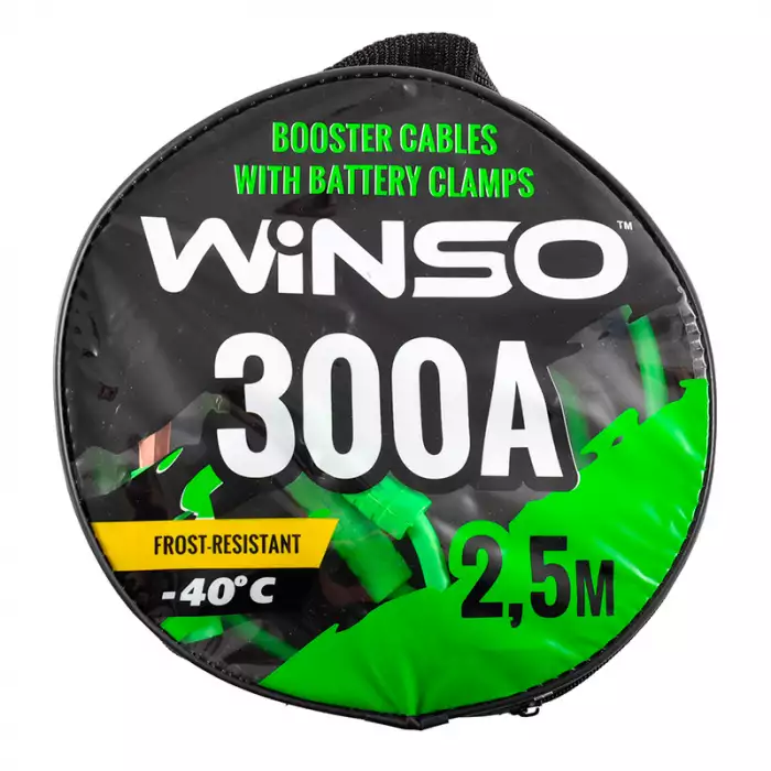 Пускові дроти WINSO 300А 2,5м кругла сумка 138310