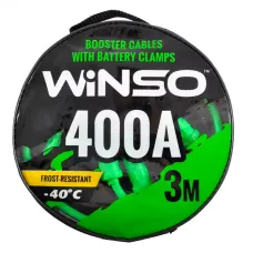 Пускові дроти WINSO 400А 3м кругла сумка 138430