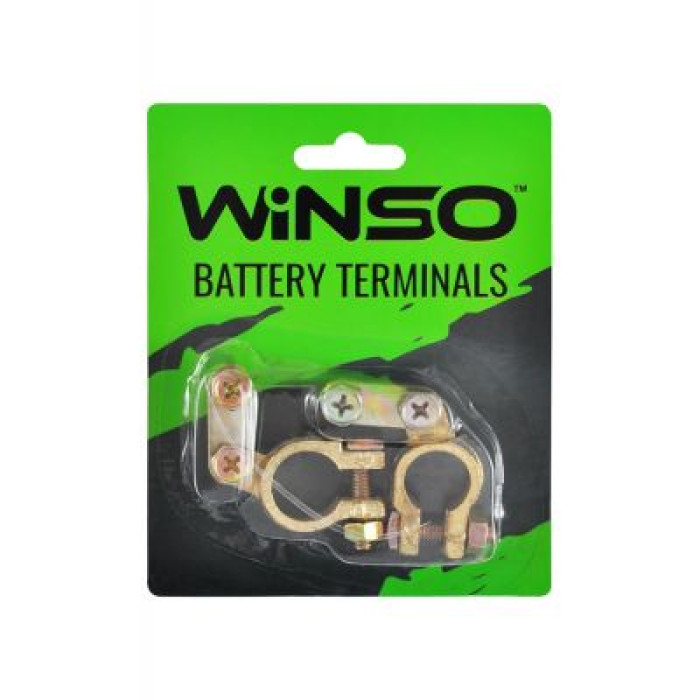 Клеммы аккумуляторные Winso Battery Terminals латунные 2шт блистер 95г 146100