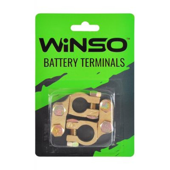 Клеммы аккумуляторные Winso Battery Terminals латунные 2шт блистер 146400