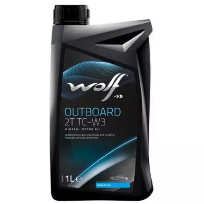 Масло моторное WOLF OUTBOARD 2T TC-W3 1л 8302008