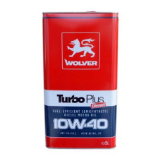 Автомобильное моторное масло WOLVER Turbo Plus 10W-40 5л