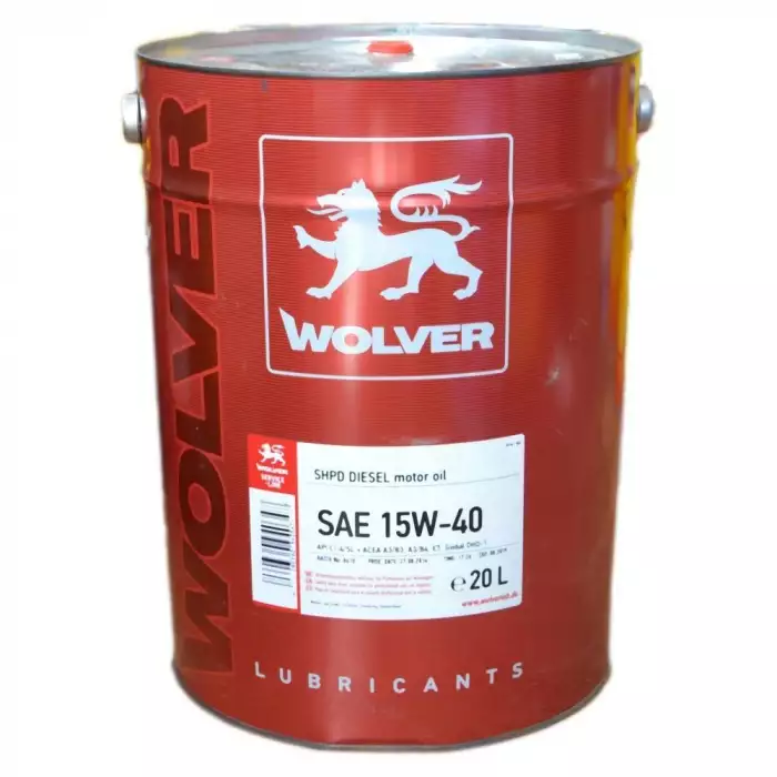 Автомобильное моторное масло WOLVER Turbo Power 15W-40 20л