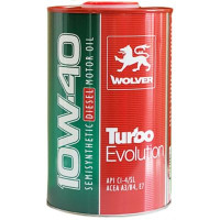 Автомобільна моторна олива WOLVER Turbo Evolution 10W-40 1л