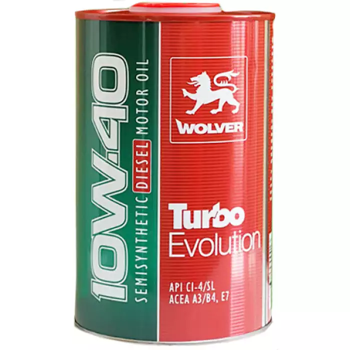 Автомобільна моторна олива WOLVER Turbo Evolution 10W-40 1л