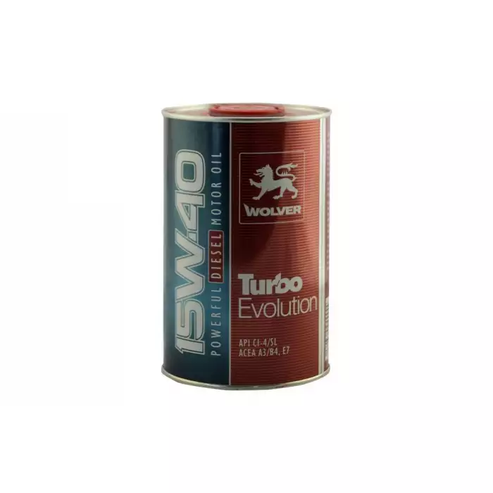 Автомобильное моторное масло WOLVER Turbo Evolution 15W-40 1л