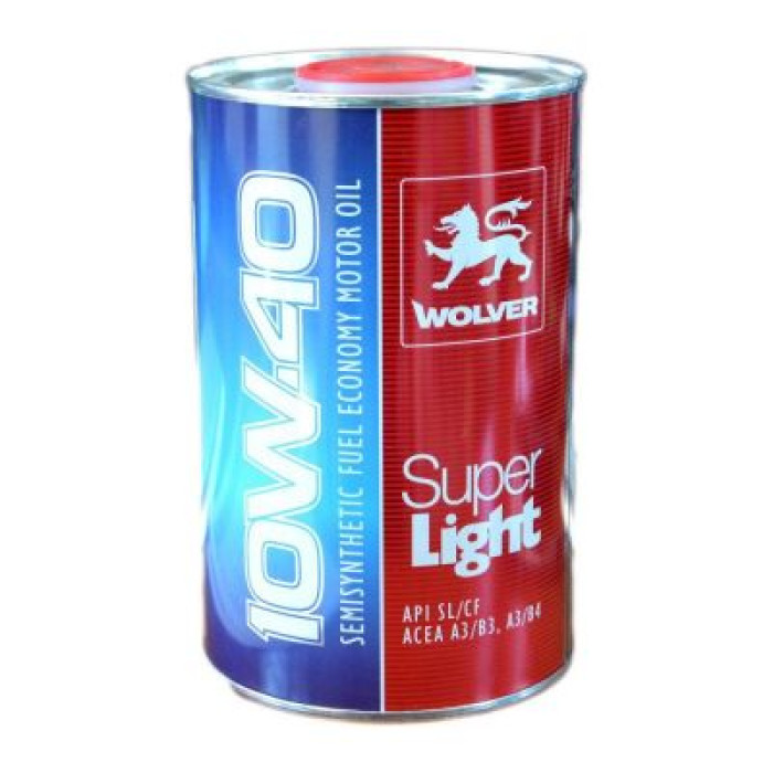 Автомобильное моторное масло WOLVER Super Light 10W-40 1л