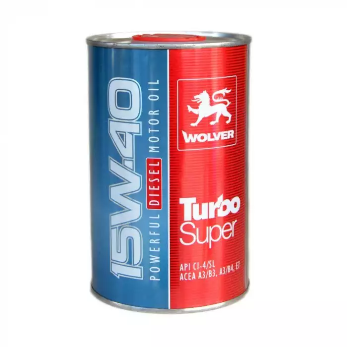 Автомобильное моторное масло WOLVER Turbo Super 15W-40 1л