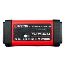 Зарядний пристрій 6 / 12В, 4 / 8A, 230В, LED-індикація INTERTOOL AT-3018