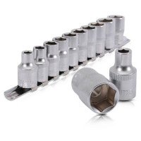 Набір головок 8-19 мм, 1/2 ", 10 од. INTERTOOL ET-6012