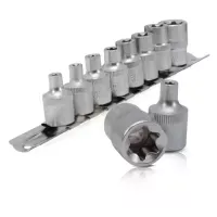 Набір головок TORX 10 од, E5-E16, 3/8 "INTERTOOL ET-6015