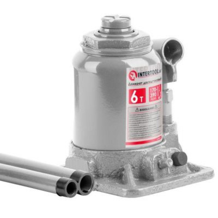 Домкрат "стовпчик" двухштоковий 6 т INTERTOOL GT0033