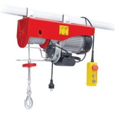 Лебідка електрична 220 / 230В, 900Вт, 250 / 500кг, трос 4.2мм * 12м INTERTOOL GT1482