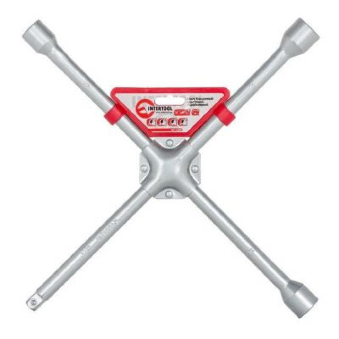 Ключ балонний хрестової 16 "x 406 мм, D = 16 мм, 17; 19; 21; 1/2" професіонал INTERTOOL HT-1603