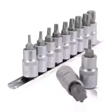 Набір TORX на планці 1/2 ", Т20-T70, 9 од. INTERTOOL HT-одна тисяча вісімсот сорок дев'ять