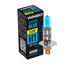 Лампа галогенна WINSO (12V H1 HYPER BLUE 4200K 55W P14.5s) 712140
