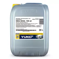 Автомобільна моторна олива YUKO MEGA DIESEL 15W-40 20л