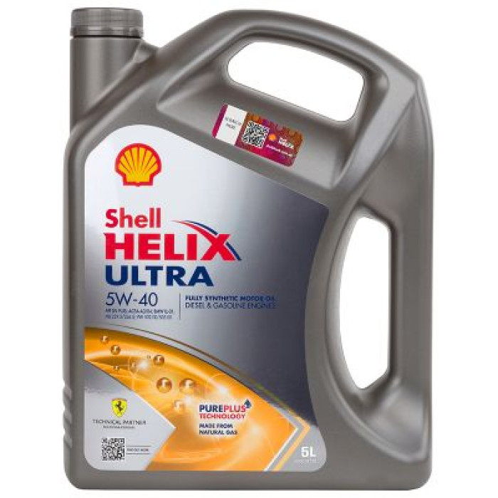 Автомобільна моторна олива SHELL Helix Ultra SAE 5W-40 5л